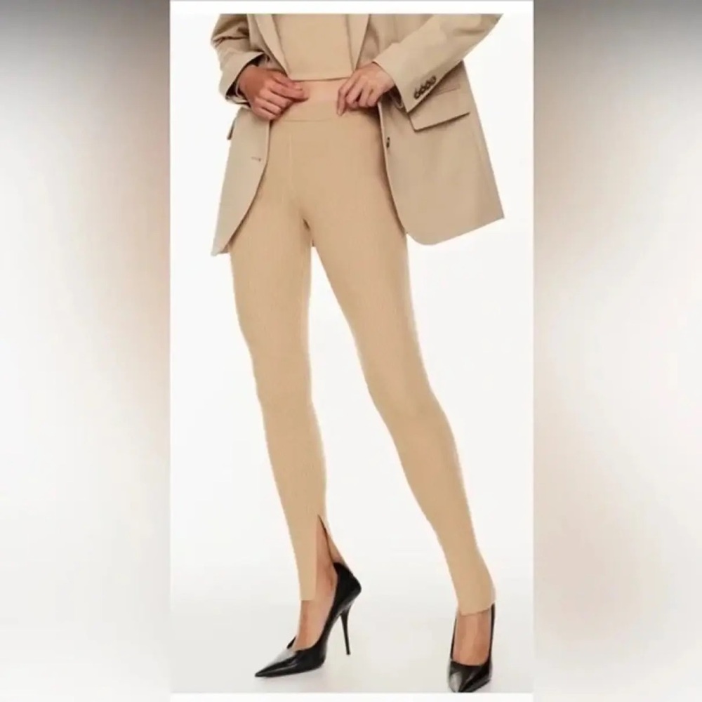Aritzia Babaton Leggings-Camel Colored-Size Medium